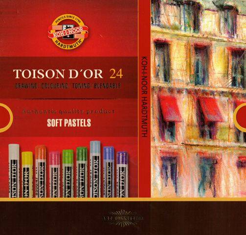 Pastele suche 24 kol. KIN TOISON D'OR