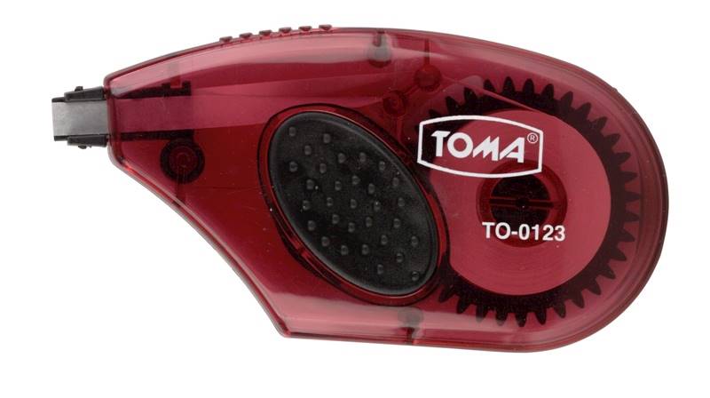 Korektor TOMA w taśmie 5mm*8m boczny TO-0123 czerw