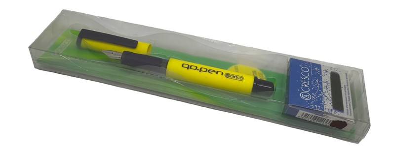 Pióro wieczne Go Pen Colors + 6 naboi żółto-czarn