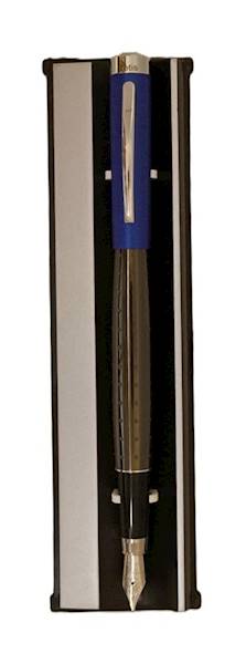 Pióro ze stalówką TETIS w etui KP472 czarno-niebie