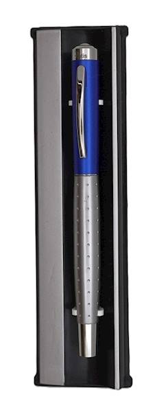 Pióro ze stalówką TETIS w etui KP471 srebrno-niebi