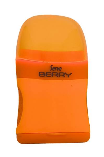 Temperówka podwójna z gumką Berry pomarańczowy