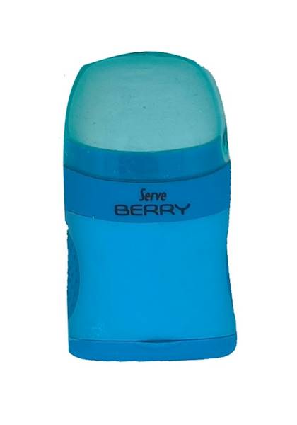 Temperówka podwójna z gumką Berry niebieski