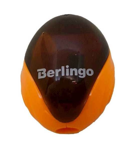 Temperówka Berlingo Round z pojemnikiem pomarańczo