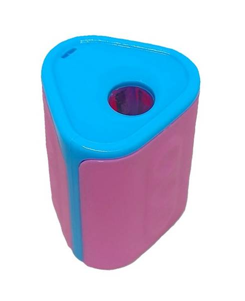 Temperówka Centrum plastikowa pojedyńcza róż-nieb