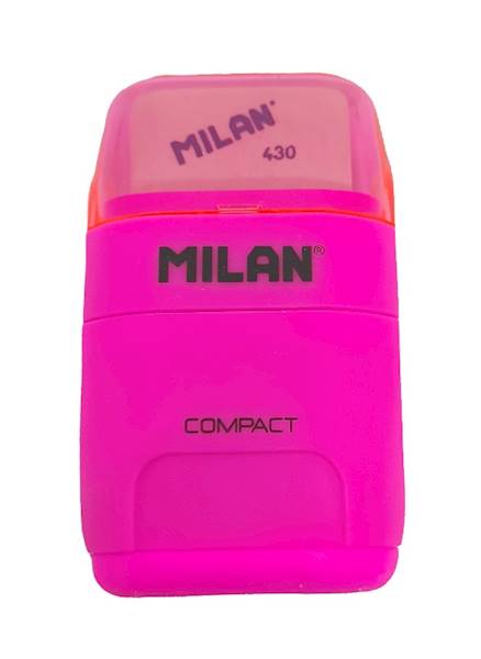Temperówko - Gumka Milan Compact Fluo podwójna róż