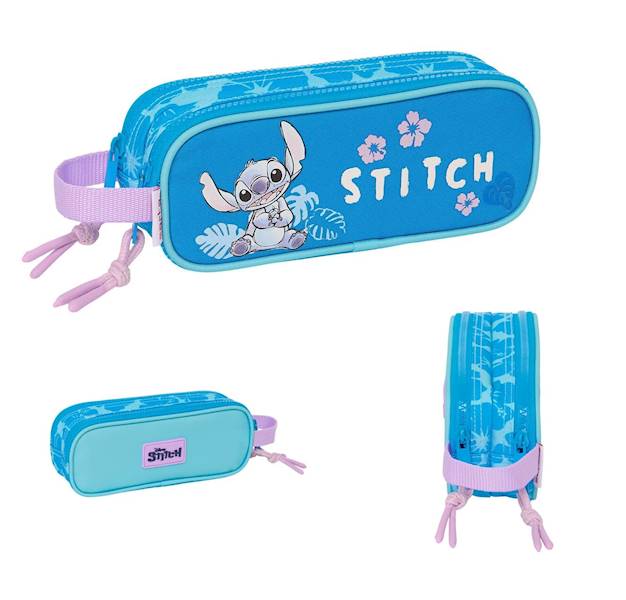 Piórnik saszetka podwójna Stitch Hawaii