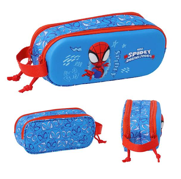 Piórnik saszetka podwójny 3D Spidey Spiderman