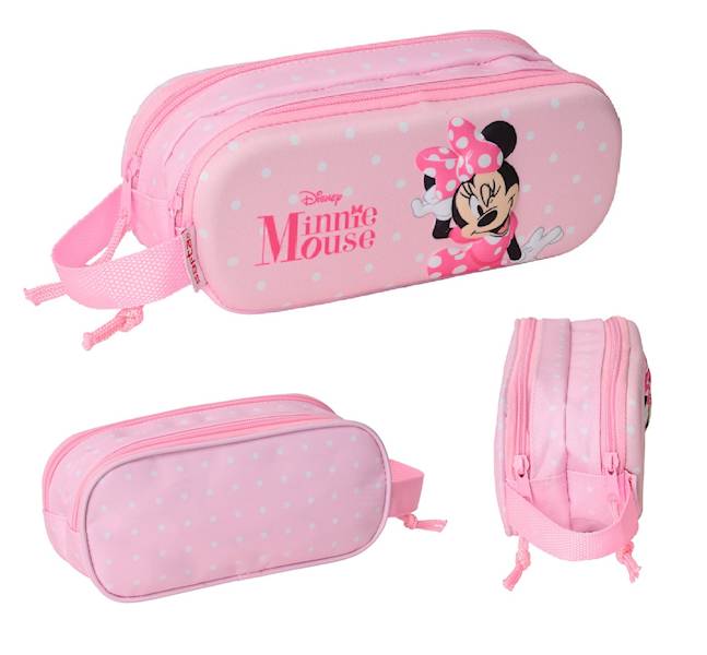 Piórnik saszetka podwójny 3D Minnie Mouse