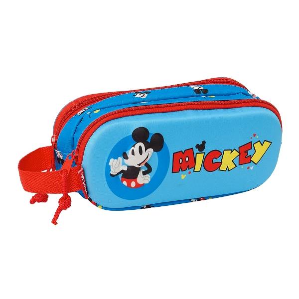 Piórnik saszetka podwójny 3D Mickey Mouse
