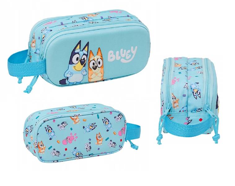 Piórnik saszetka podwójny 3D Bluey