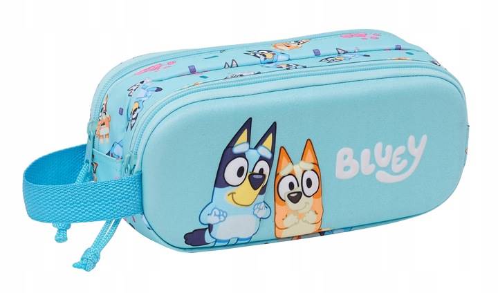 Piórnik saszetka podwójny 3D Bluey