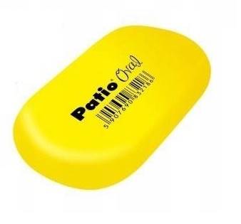 Gumka PATIO oval owalna żółta