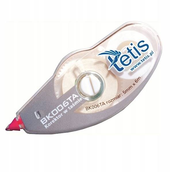 Korektor w taśmie TETIS 5mm*6m blister BK006-TA