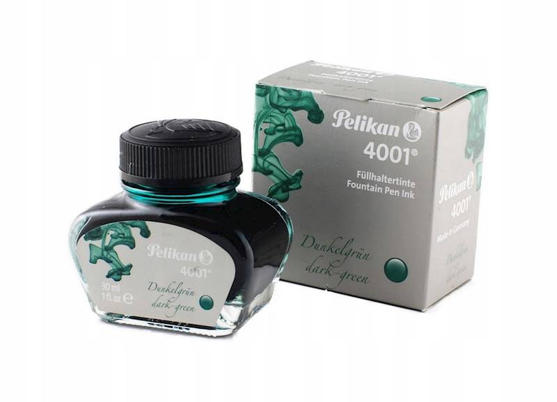 Atrament Pelikan 4001 30ml Dark Green zielony