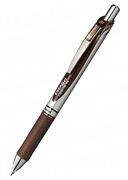 Pióro kulkowe Pentel EnerGel BL77 0,7 Brązowe