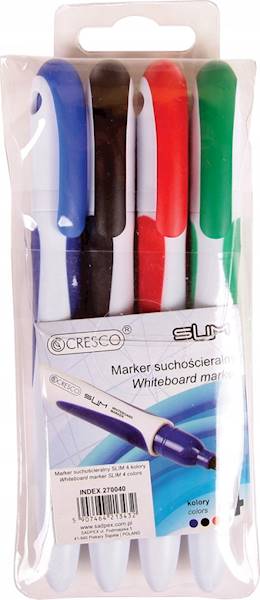 Marker suchościeralny Slim Cresco 4 kolory