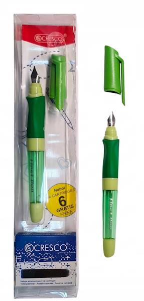 Pióro wieczne First Pen + 6 naboi zielone