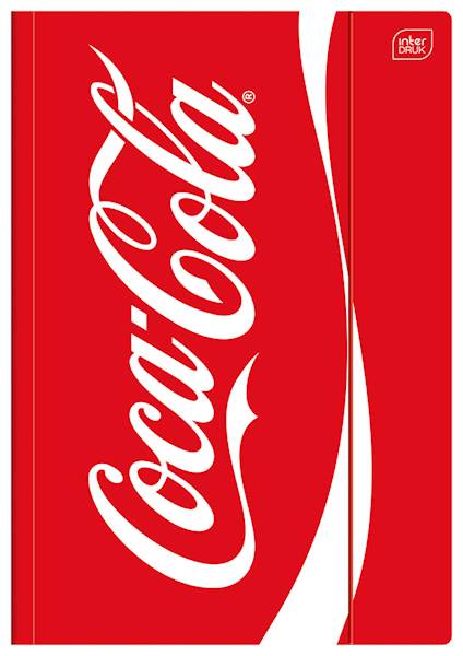 Teczka z gumką A4 zw Interdruk Coca Cola czerwona