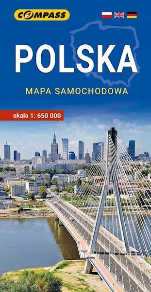 Mapa - Polska mapa samochodowa 1:650 000