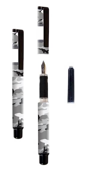 Pióro wieczne Cresco Go Pen Moro biało-szare