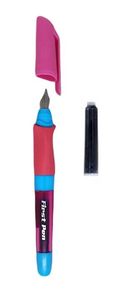 Pióro wieczne First Pen różowo czerwon niebieskie