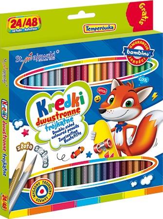 kredki bambino 24szt./48 kol. Majewski Lisek