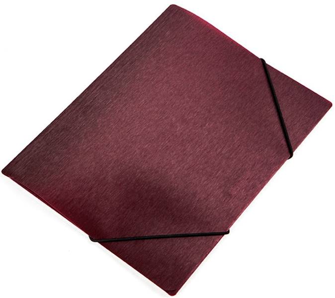 Teczka na gumkę A5 Focus Simple PP bordowa