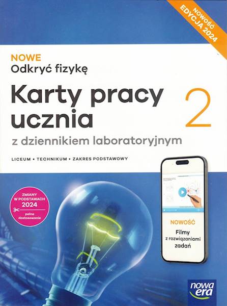 Nowe Odkryć fizykę LO 2 NE Karty Pracy ZP 2025