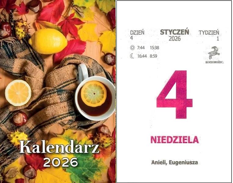 Kalendarz 2026 Artsezon Zdzierak Owoce