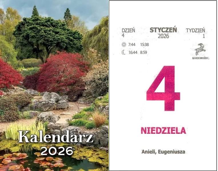 Kalendarz 2026 Artsezon Zdzierak Ogród