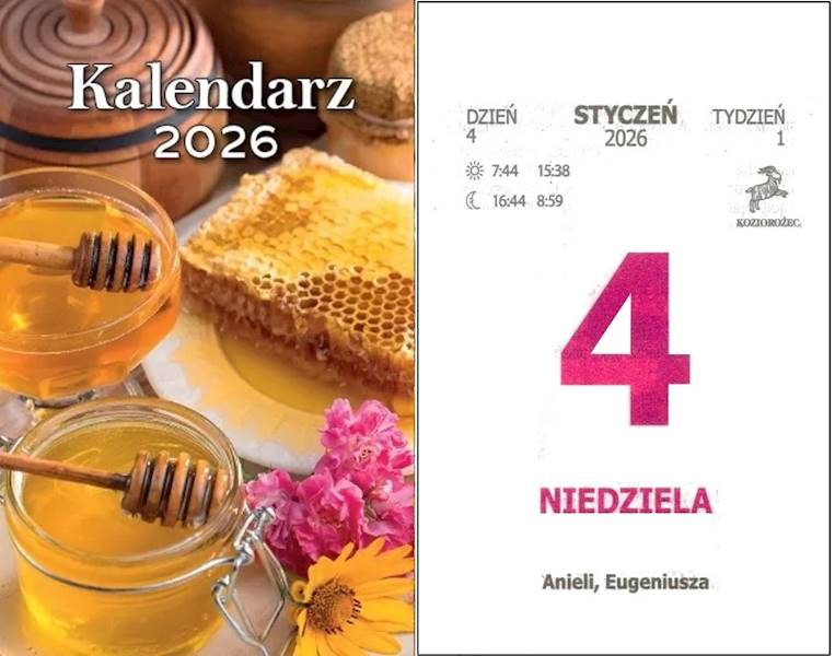 Kalendarz 2026 Artsezon Zdzierak Miód