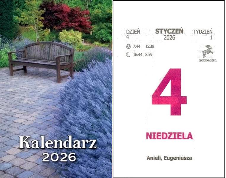 Kalendarz 2026 Artsezon Zdzierak Ławka
