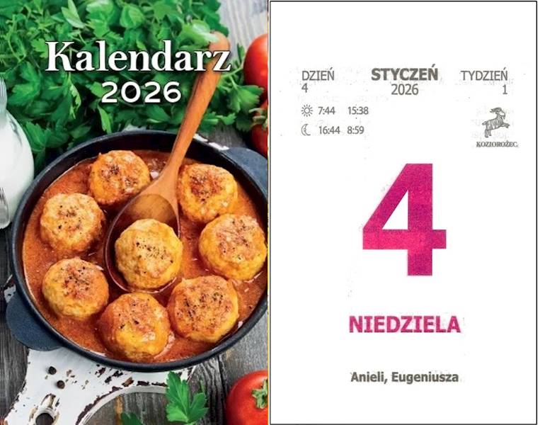 Kalendarz 2026 Artsezon Zdzierak Klopsiki