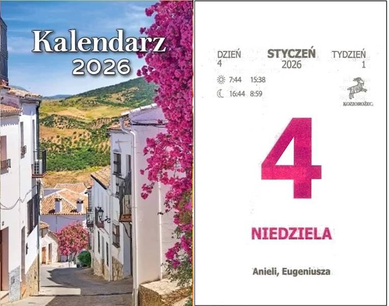 Kalendarz 2026 Artsezon Zdzierak Grecja