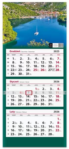Kalendarz 2026 Artsezon Trójdzielny Zatoka
