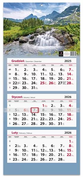 Kalendarz 2026 Artsezon Trójdzielny Góry Strumyk