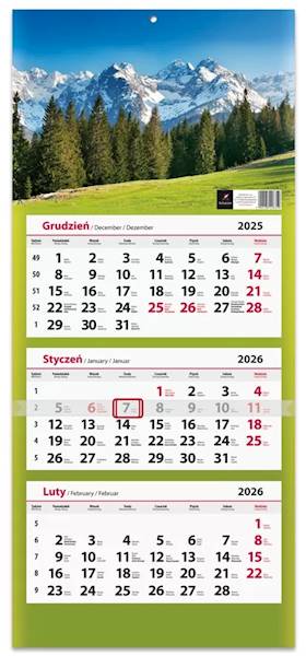 Kalendarz 2026 Artsezon Trójdzielny Góry Stok