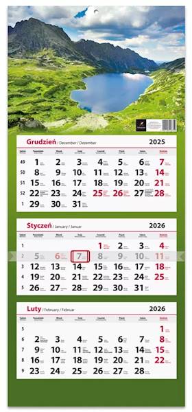 Kalendarz 2026 Artsezon Trójdzielny Góry Jezioro 1
