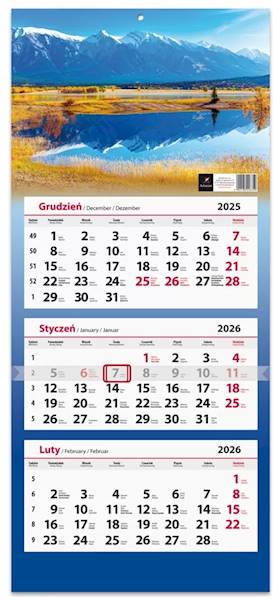 Kalendarz 2026 Artsezon Trójdzielny Góry Jezioro 2