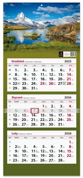 Kalendarz 2026 Artsezon Trójdzielny Góry Jezioro 3