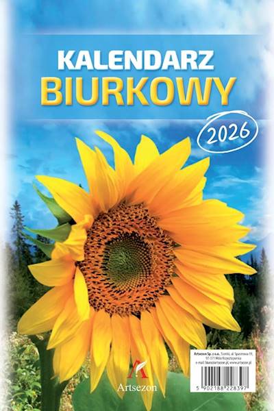Kalendarz 2026 Artsezon biurkowy A5 stojący Słonec