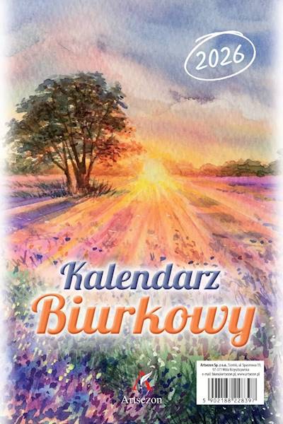 Kalendarz 2026 Artsezon biurkowy A5 stojący Pole