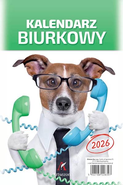 Kalendarz 2026 Artsezon biurkowy A5 stojący Pies
