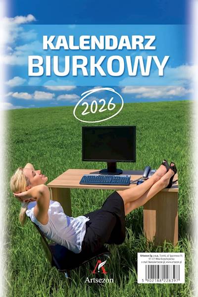 Kalendarz 2026 Artsezon biurkowy A5 stojący Łąka
