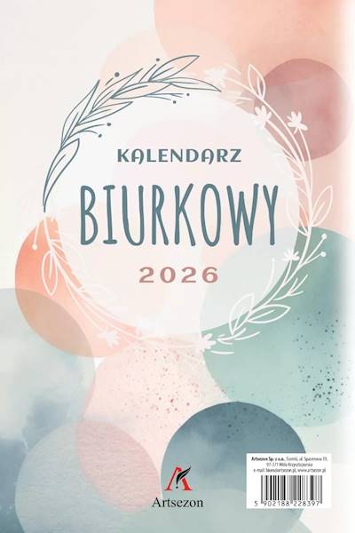 Kalendarz 2026 Artsezon biurkowy A5 stojący Koła