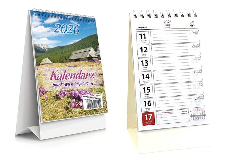 Kalendarz 2026 Artsezon biurkowy 14x9 mini pion P