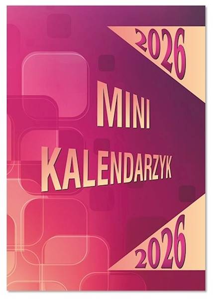 Kalendarz 2026 Sapt SK10 kieszonkowy mini róż