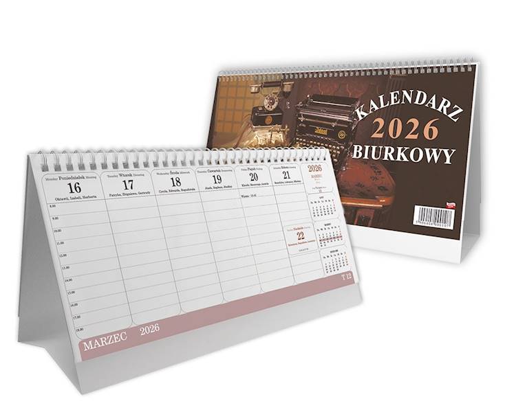 Kalendarz 2026 Sapt Biurkowy SB1 poziomy