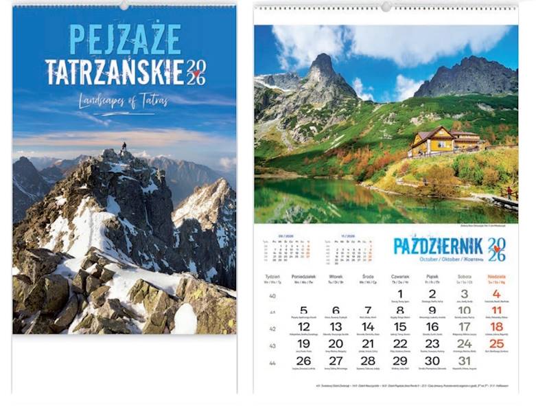 Kalendarz 2026 Lucrum 32x47 Pejzaże tatrzańskie